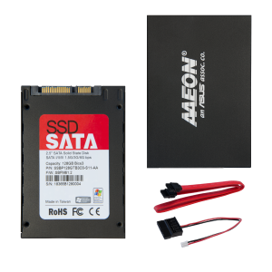 2.5" SSD 128GB with SATA power cable and data cable